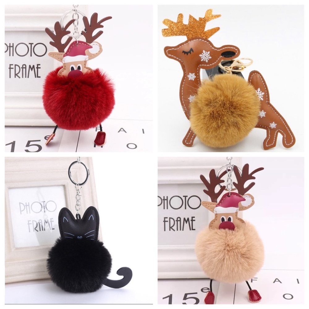 🆕 Pom Pom Key Chains - Seasonal